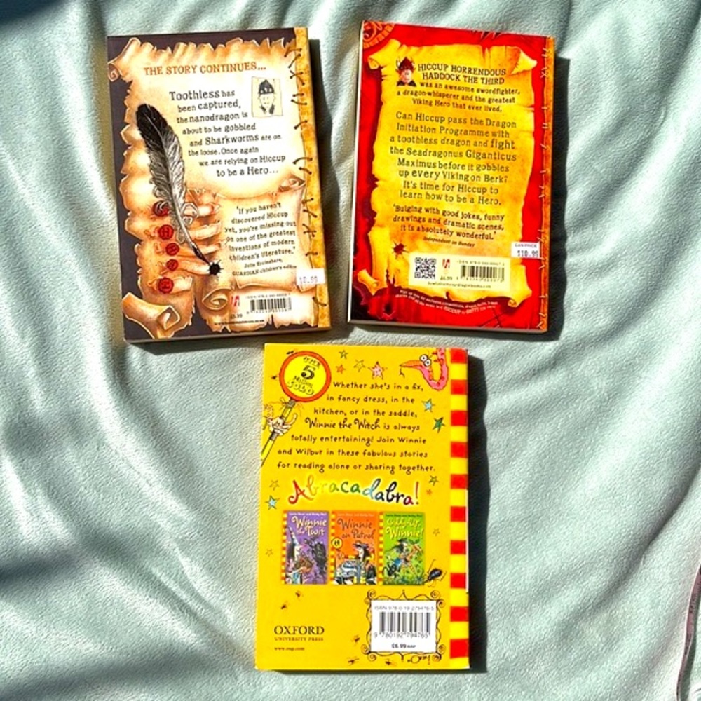 3 novels: How to train your dragon, How to Speak Dragonese,and Totally Winnie - Picture 3 of 15